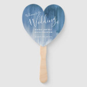 Anhänger des modernen, blauen Programms "Wedding G Fächer (Vorderseite)