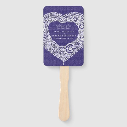 Anhänger des Stoffprogramms "Wedding white lace na Fächer (Vorderseite)