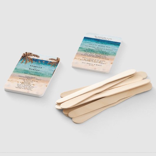 Anhänger des tropischen Hochzeitsprogramms für Str Fächer (Non-assembled)