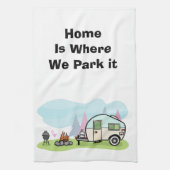 Anhänger für animiertes Camping Geschirrtuch (Vertikal)