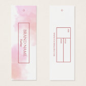 Anhänger für Wasserfarben-Kleidung | Rosa (Vorne & Hinten)