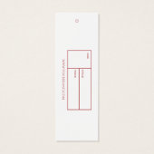 Anhänger für Wasserfarben-Kleidung | Rosa (Rückseite)