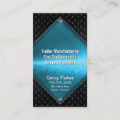 Anhänger-Herstellungs-MetallVisitenkarte - Blau Visitenkarte (Rückseite)