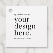 Anhänger | Ihre Design-Upload Favor-Verpackungsanh (Vorderseite)