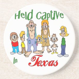 Anhänger-Park-Sandstein-Untersetzer Texas lustiger Getränkeuntersetzer