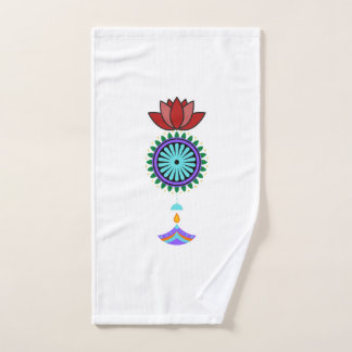 Anhänger spirituell mit Lotusblüte Badhandtuch Set
