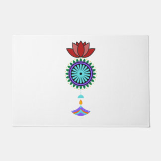 Anhänger spirituell mit Lotusblüte Fußmatte
