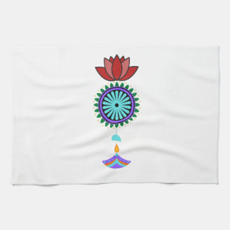Anhänger spirituell mit Lotusblüte Geschirrtuch