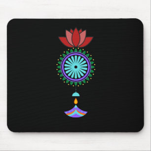Anhänger spirituell mit Lotusblüte Mousepad