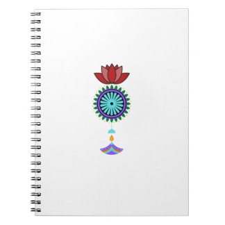 Anhänger spirituell mit Lotusblüte Notizblock