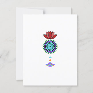 Anhänger spirituell mit Lotusblüte Postkarte