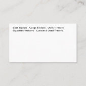 Anhänger und Hitchgeräte Visitenkarte (Rückseite)