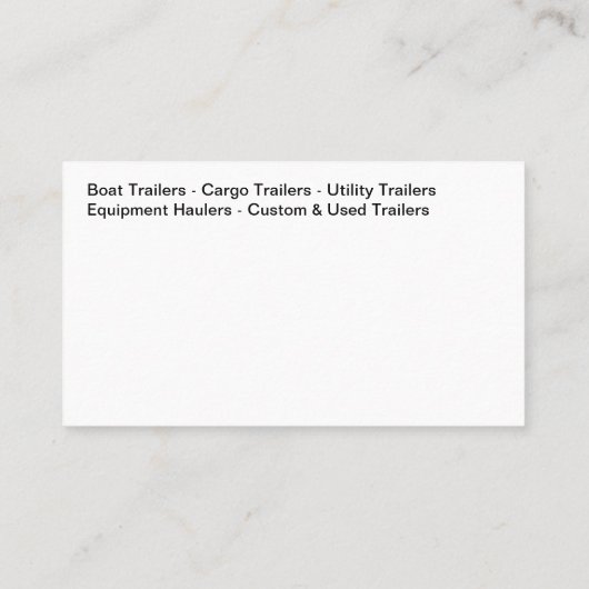 Anhänger und Hitchgeräte Visitenkarte (Rückseite)