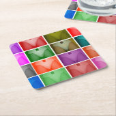 Anhänger-Untersetzer-alias Rechteckiger Pappuntersetzer (angewinkelt)