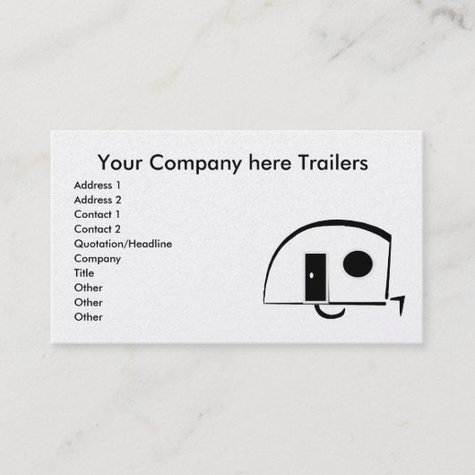 Anhänger-Visitenkarten Visitenkarte (Vorderseite)