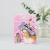 Anhängerin der Alice im Wunderland Einladung (Stehend Vorderseite)