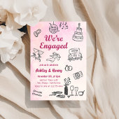 Anhängerin der Hand Einladung