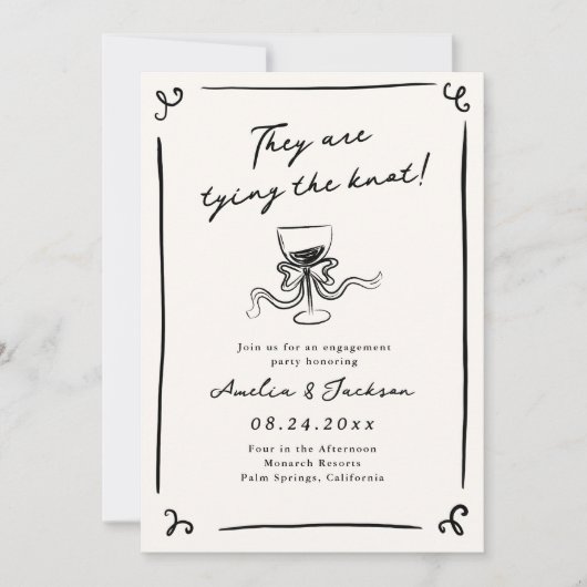 Anhängerin der Hand Einladung (Vorderseite)