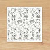 Anhängerin des Niedlichen Chic-Brautparty Serviette