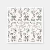 Anhängerin des Niedlichen Chic-Brautparty Serviette (Vorderseite)