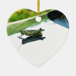 Anhängevorrichtung, die Heuschrecke wandert Keramik Ornament