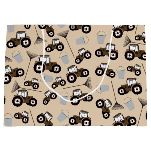 Anhängevorrichtung für LKW-Muster Große Geschenktüte (Vorderseite)