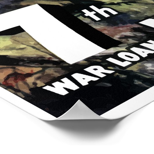 Anheben der Flagge auf Iwo Jima — Grenze Poster (Ecke)