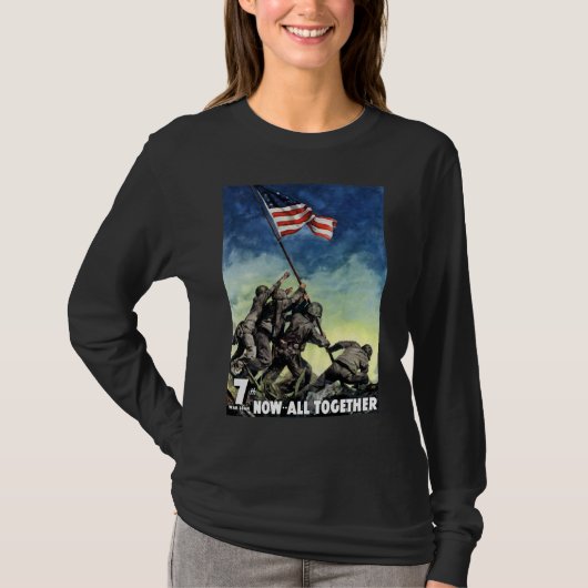 Anheben der Flagge auf Iwojima T-Shirt (Vorderseite)