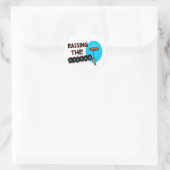 Anheben der Steaks Runder Aufkleber (Tasche)