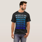Anheben des Blauen Textes T-Shirt (Vorne ganz)