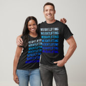 Anheben des Blauen Textes T-Shirt (Unisex)