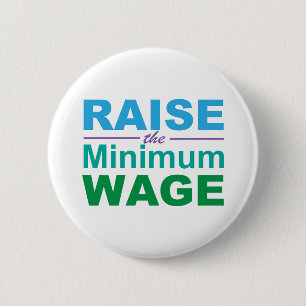 Anheben des Mindestlohns Button