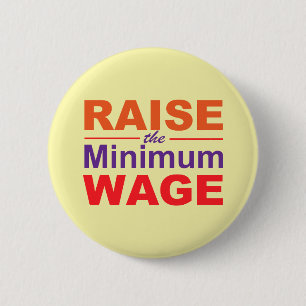 Anheben des Mindestlohns Button