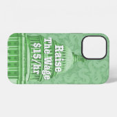 Anheben des Mindestlohns iPhone Hülle (Rückseite (Horizontal))
