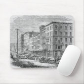 Anheben eines Blockes der Gebäude in Chicago Mousepad (Mit Mouse)