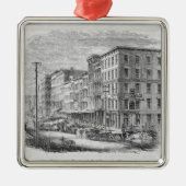 Anheben eines Blockes der Gebäude in Chicago Ornament Aus Metall (Vorne)