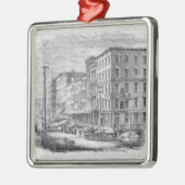 Anheben eines Blockes der Gebäude in Chicago Ornament Aus Metall (Links)