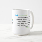Anheben meiner Geist-Kaffee-Tasse Kaffeetasse (VorderseiteRechts)