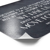 Anheben und Vorwärts-inspirierendes Zitat Fotodruck (Ecke)