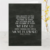 Anheben und Vorwärts-inspirierendes Zitat Karte (Gelbe Blume)