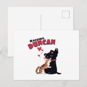 Anheben von Duncan Postkarte (Vorne/Hinten)