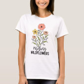 Anheben wilder Blume T-Shirt (Vorderseite)