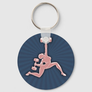 Anhebende Dame Schlüsselanhänger