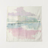 Anhebender Nebel | in den weichen Pastellen Wandteppich (Vorderseite (Horizontal))