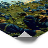 Anhebung der amerikanischen Flagge in Kuba Poster (Ecke)