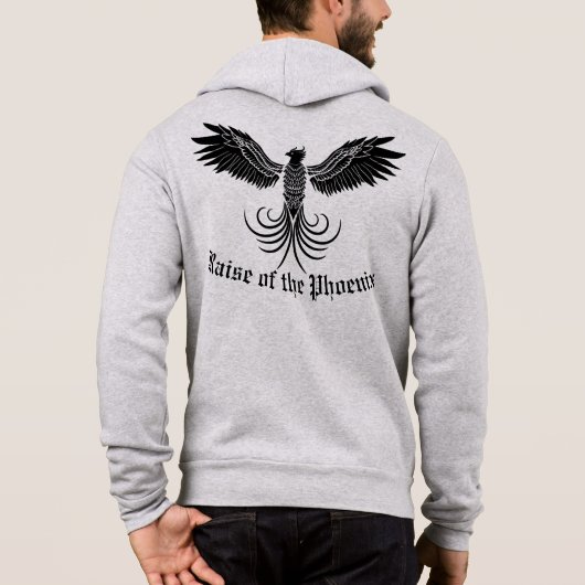 Anhebung des Phönix Hoodie (Rückseite)