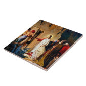 Anhebung von Lazarus, Carl Bloch, Fliese (Seite)