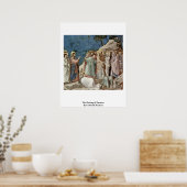 Anhebung von Lazarus durch Giotto Di Bondone Poster (Küche)