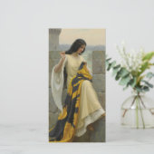 Anheften der Standardflagge (mittelalterliche Frau Karte (Stehend Vorderseite)