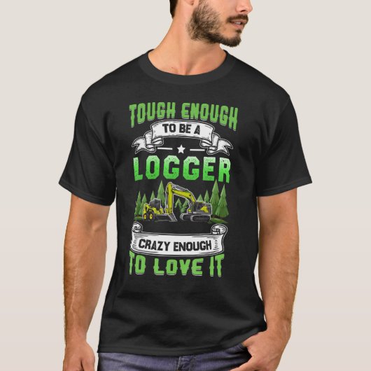 Anheften, um ein logger Skidder-Fahrer zu sein Woo T-Shirt (Vorderseite)
